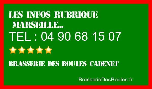 Les infos Brasserie des Boules Cadenet - Catégorie Marseille